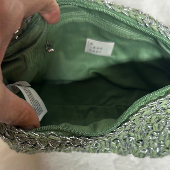 A New Day Green and Brown Mini Bag with Textured Design - Picture 8 of 10